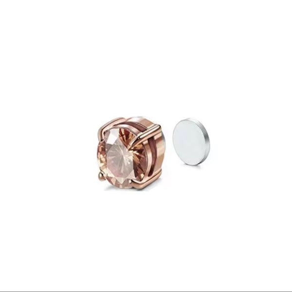 Rose Gold Round Stud (Magnetic - Non Pierced)