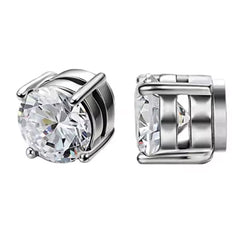 Silver Round Stud (Magnetic - Non Pierced)