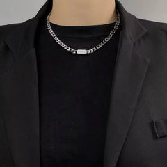Cipher Curb Necklace
