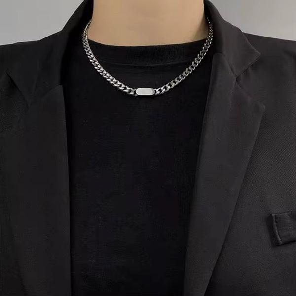 Cipher Curb Necklace