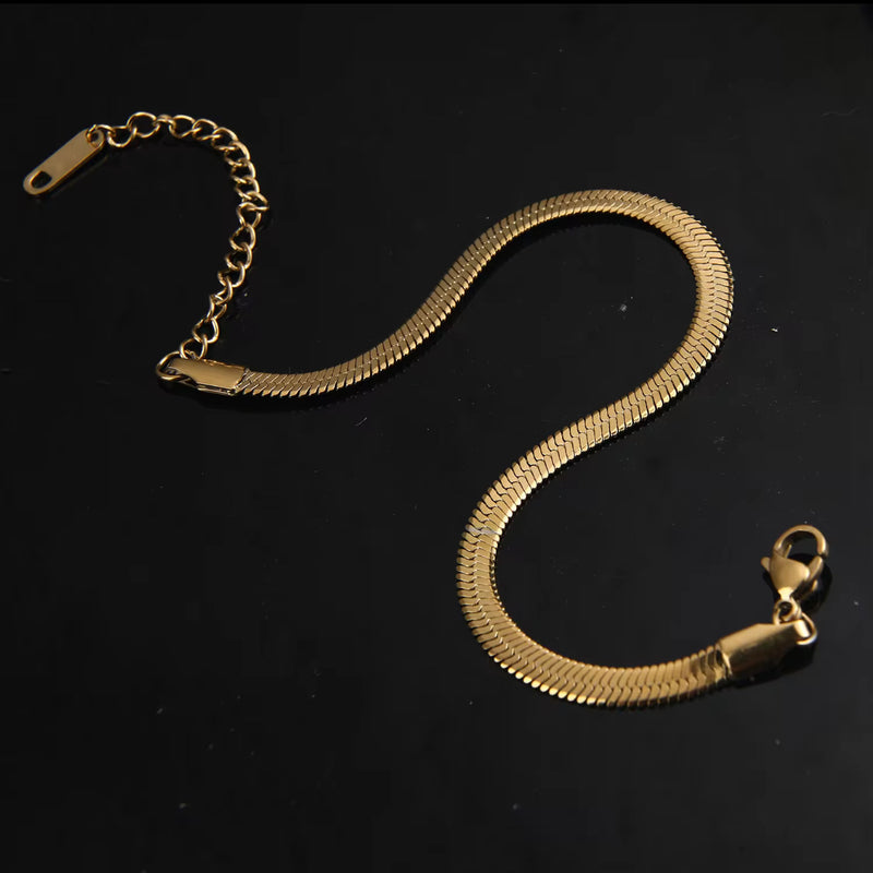 Snake Chain Bracelet (Gold)