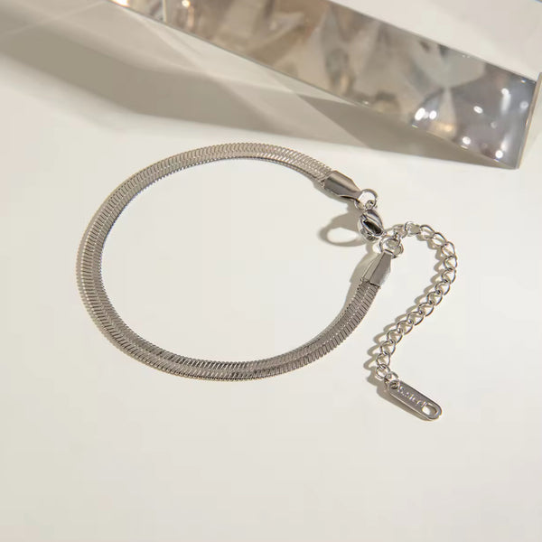 Snake Chain Bracelet (Silver)