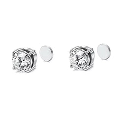 Silver Round Stud (Magnetic - Non Pierced)