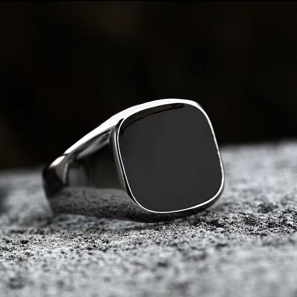 Black Signet Ring