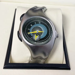Luxury Vantage Y2K Alabaster Watch - Black/Yellow
