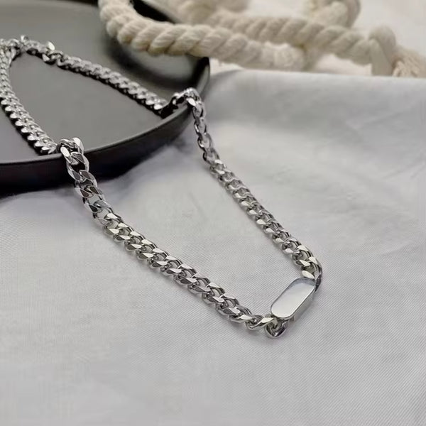 Cipher Curb Necklace